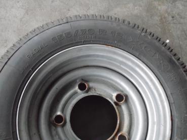 Komplettrad 155/70 R12, LK: 5x160 mm, ML: 112 mm PKW Anhänger, LW Anhänger