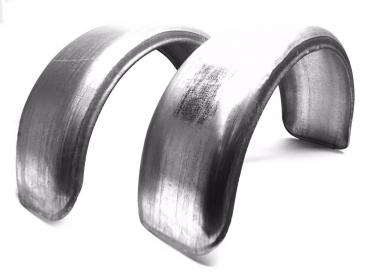2x Anhänger Kotflügel Metall 270 x 780 mm Anhängerkotflügel 27/78 RUND