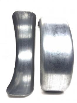 2x Anhänger Kotflügel Metall 270 x 780 mm Anhängerkotflügel 27/78 RUND