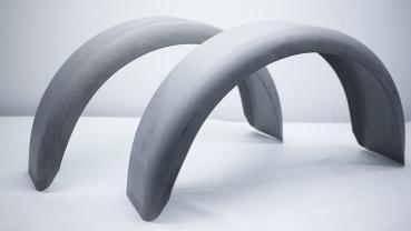 2x Anhänger Kotflügel Metall 200 x 870 mm Anhängerkotflügel
