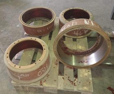 1x Bremstrommel 440 x 165 mm 12-Loch h: 195 mm