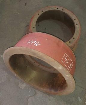 1x Bremstrommel 440 x 180 mm 12-Loch h: 207 mm