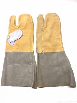 Schweißer-Handschuhe Schutzhandschuhe Arbeitsschutz Echtleder Original DDR Ostalgie Steampunk Karneval