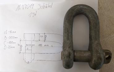 Schwerlast Schäkel 30 mm