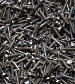 100 Stück Sechskantschrauben M3 x 16 mm - schwarz