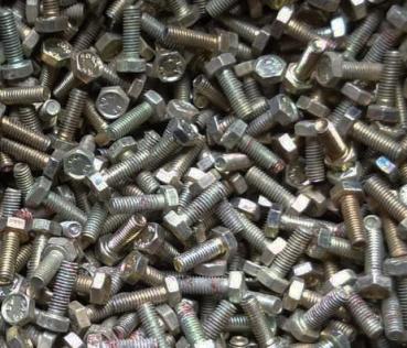 100 Stück Sechskantschrauben M4 x 12 mm - eloxiert