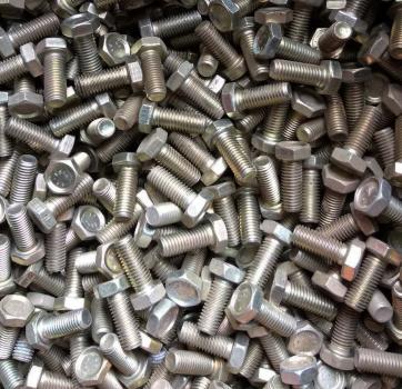 100 Stück Sechskantschrauben M10 x 25 mm - eloxiert