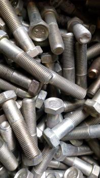 100 Stück Sechskantschrauben M14 x 60 mm - eloxiert