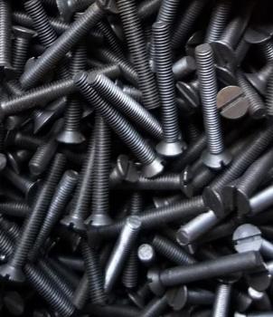 100 Stück Senkschraube Senkkopfschraube Schlitz 4 x 30 mm - schwarz