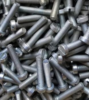 100 Stück Zylinderschraube mit Schlitz 6 x 30 mm - galvan.