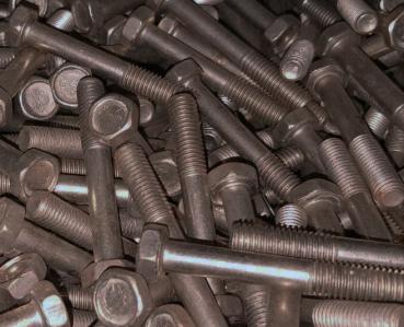 100 Stück Sechskantschrauben M8 x 55 mm - schwarz