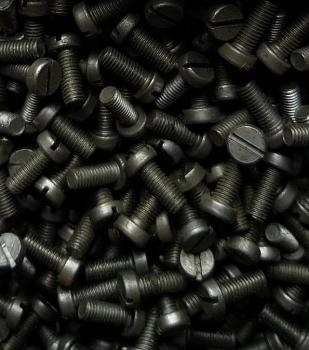 100 Stück Zylinderschraube mit Schlitz M5 x 12 mm - schwarz