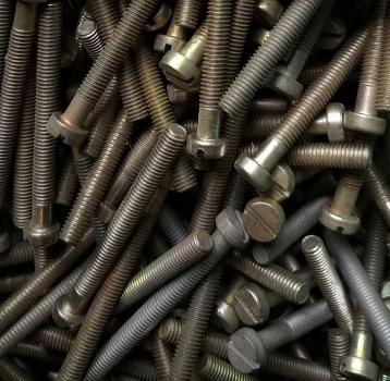 100 Stück Zylinderschraube mit Schlitz M6 x 60 mm - galvan.
