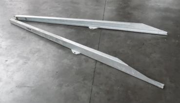 2500 mm V-Zugholme 2,5 Meter, Auflaufeinrichtung, V-Deichsel - 10 t