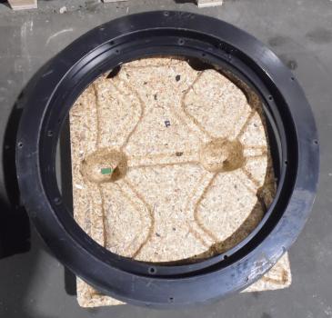 850 mm Kugellenkkranz, Drehkranz 850ZG gebohrt [Z-Profil] - B-Ware