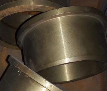 Zylindrisches Gleitlager mit Bund, Buchse Messing 103 / 120 x 65 mm
