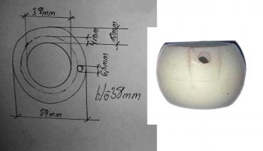 Buchse Bremswelle, Bremswellenbuchse Kunststoff 38 / 59 x 38 mm