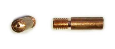 10x Stromdüse für Draht 1,4 mm, M8x30mm Punktschweißen Punktgasdüse