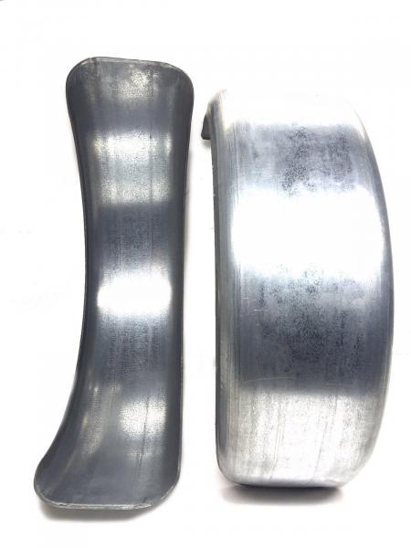 2x Anhänger Kotflügel Metall 270 x 780 mm Anhängerkotflügel 27/78 RUND