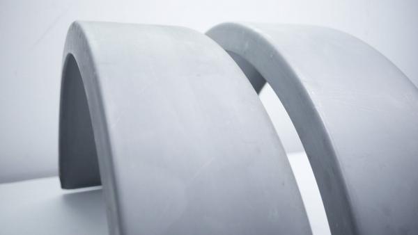 2x Anhänger Kotflügel Metall 200 x 870 mm Anhängerkotflügel