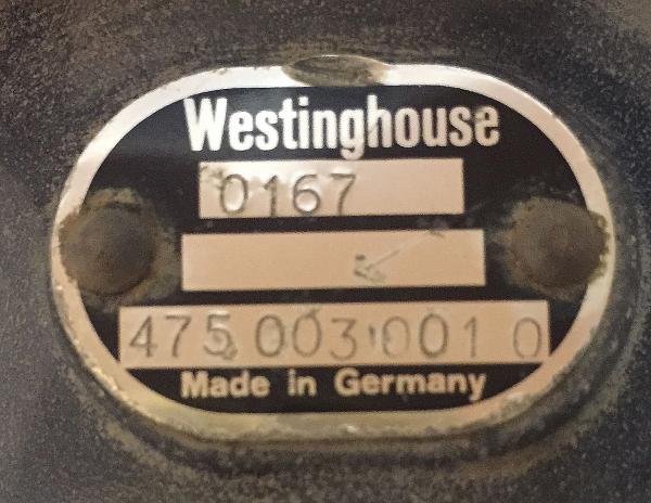 Druckbegrenzungsventil Westinghouse 4750030010, Drucksteuerventil, NFZ Technik