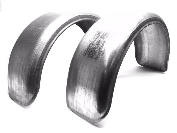 2 Stück - 260 x 800 mm Anhänger Kotflügel Metall  Anhängerkotflügel 26/80
