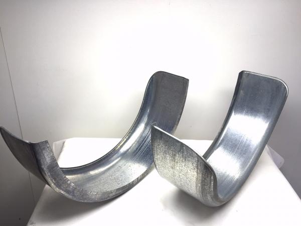 2x Anhänger Kotflügel Metall 220x750mm Anhängerkotflügel 22/75