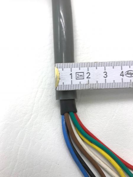 1x Spiralkabel 7-adrig 3m grau für LKW / PKW Anhänger 12 V