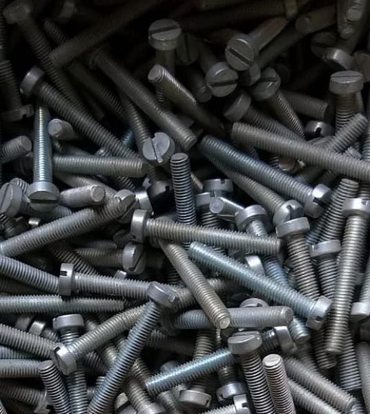 100 Stück Zylinderschraube mit Schlitz 5 x 35 mm - galvan.