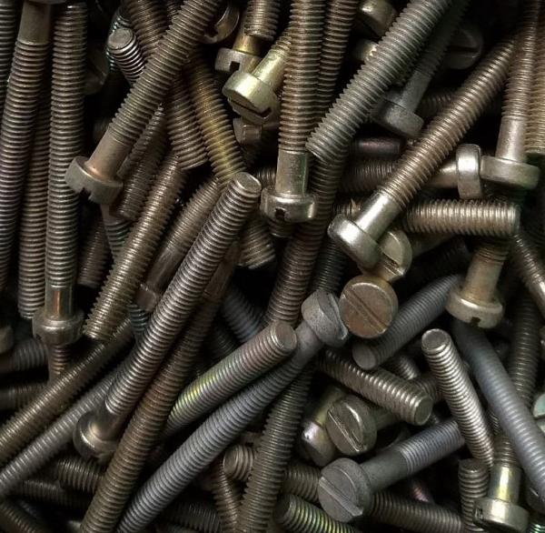 100 Stück Zylinderschraube mit Schlitz M6 x 60 mm - galvan.