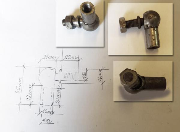 Kugelgelenkkopf Kugelgelenk Kopf M10