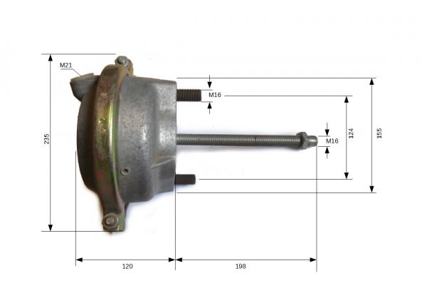 Membranzylinder Universal Berg Typ 24 "