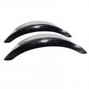 2x LKW Traktor Kotflügel Metall verz. m. PVC Kante 960x420mm rund (€37,45/Stck)