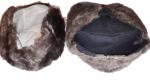 Pelzmütze NVA Damen Gr. 57 grau-braun - NEU - Ostalgie Winter Karneval