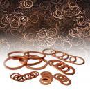 100 Stück - O-Ring Dichtring Kupfer 10 x 14 x 1,5 - 10x14x1,5